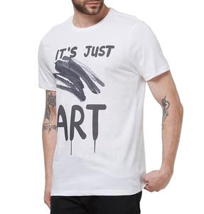 T-shirt pour homme en jersey 100% coton, imprimé sur mesure, écologique, respirant, motif uni personnalisé - Product Image 2