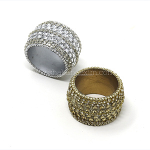 Anneaux de serviette de mariage plage porte-serviettes de luxe pour la décoration anneaux de serviettes d'Inde anneaux de serviette Vintage personnalisés - Product Image 6