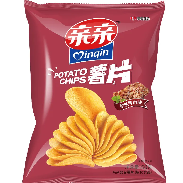 Дети любят Хрустящие здоровые Различные вкусы китайские пищевые чипсы повседневные закуски