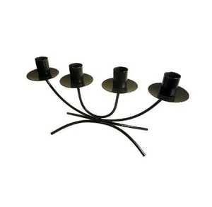 Candelabro de hierro de color negro con candelabros de centro de mesa de calidad superior para accesorios de Hogar y decoración de boda - Product Image 1