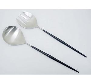 สแตนเลสชุบทองและจับคริลิคที่มีคุณภาพสูงเซิร์ฟเวอร์สลัดร้อนเครื่องครัว - Product Image 3