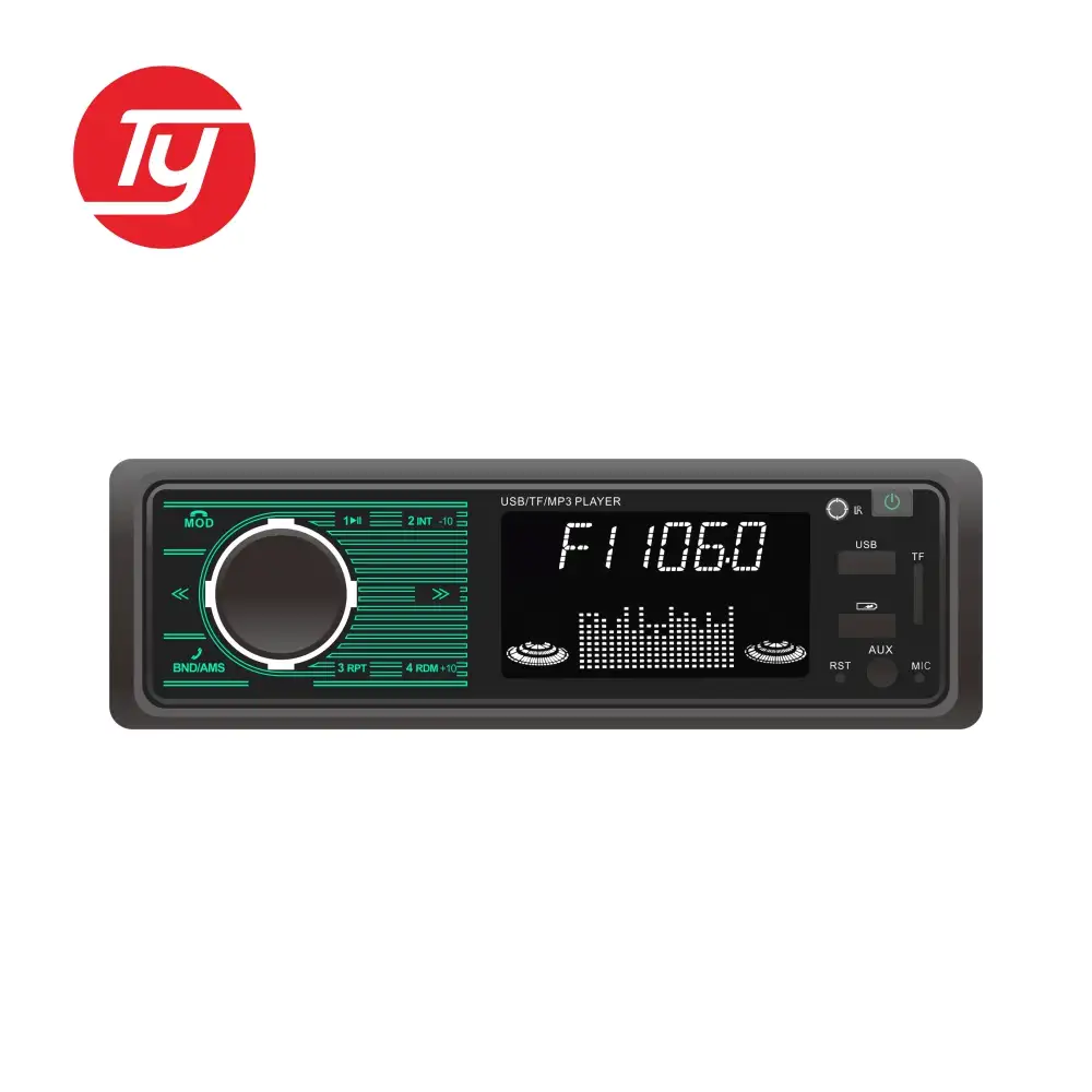 2 usb Color Lcd Mp3 Player with 1 Din Car Stereo auto electronics radio with remote