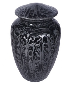 Urna de cremación de metal de nuevo diseño con acabado de textura para suministros funerarios decorativos para interiores - Product Image 2