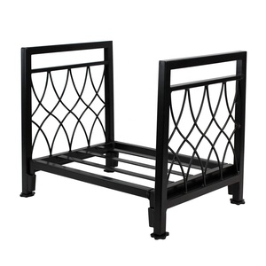 Hot 19 Inch Fireplace Log Holder Stove and Fire Pit Accessory Firewood Rack for Indoor Outdoor Wood Storage