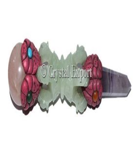 Varitas tibetanas Dorje de Aventurina verde, venta de varitas tibetanas de Aventurina verde - Product Image 1