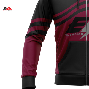 Pullover con Logo personalizzato tessuto a maglia con cappuccio 100% poliestere stampa digitale cerniera Design XL <span class=keywords><strong>abbigliamento</strong></span> invernale da <span class=keywords><strong>uomo</strong></span> OEM all'ingrosso - Product Image 5