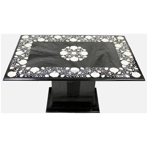 Plateau de table à manger en marbre - Product Image 1