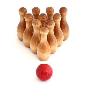 Jeu de quilles classique en bois pour l'extérieur HRM - Product Image 4