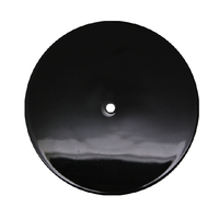 Werbeartikel Weiche PVC Retro-Plattenspieler-Untersetzer aus schwarzem Vinyl