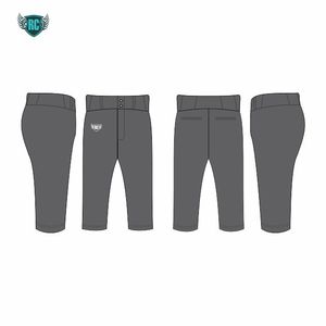 Pantalon de baseball personnalisé avec ceinture rouge et rayures latérales pour hommes et uniformes d'équipe de jeunes - Product Image 6