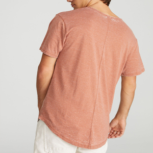 เสื้อยืดผู้ชาย OEM 2021 รุ่นใหม่ทันสมัย เสื้อยืดคอกลมเรียบง่าย 100% ผ้าฝ้าย สำหรับผู้ชาย - Product Image 6