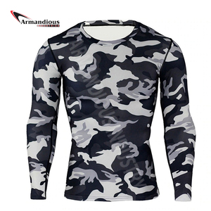 Protector de sarpullido MMA personalizado para hombre, licra, impresión Digital, manga larga - Product Image 4