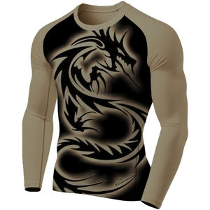 BJJ rash GUARD พิมพ์ลายแขนยาวสำหรับผู้ชาย - Product Image 2