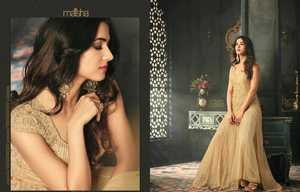 Maisha ชุดตาข่ายประดับหินสำหรับผู้หญิง,ชุดสูท Anarkali ยาวลากพื้นปักลายด้วยการถักลายเทรนด์ใหม่ - Product Image 5