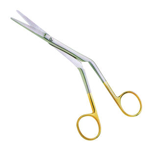 Surgical KNIGHT Scissors Supercut <b>Tungsten</b> Carbide insert 18cm Angled - Product Image 4