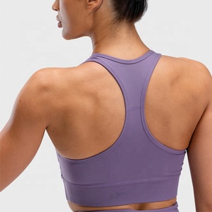 Soutien-gorge de sport PIHA SPORTS à maintien élevé, rembourrage amovible, grande taille, push-up, découpé, en nylon 100% pour le fitness - Product Image 2