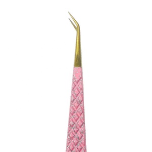 Pince à épiler pour extension de cils en acier inoxydable de gamme complète Pince à épiler mince pour extension de cils - Product Image 1