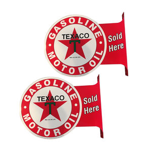 Letreros de brida de porcelana para publicidad exterior de alto nivel Logotipo impreso personalizado de estilo retro en estaño y hierro de un fabricante - Product Image 6