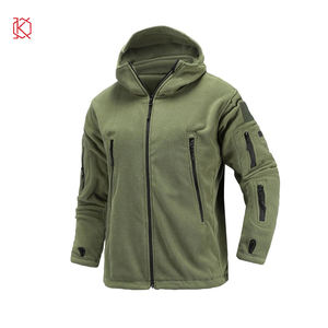 Chaqueta Polar Personalizada para Hombre, Verde, 100% Poliéster, Nuevo Modelo, Diseño Delgado con Cremallera, Impermeable para Invierno - Product Image 5