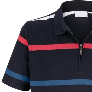 เสื้อโปโลแขนสั้นผ้าฝ้ายทรงมาตรฐานสำหรับผู้ชายขายส่ง - Product Image 3