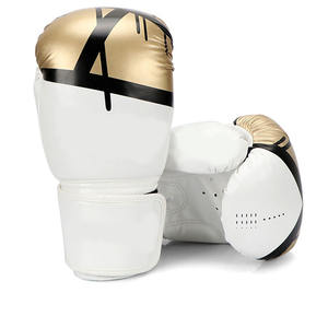 Gants de boxe en cuir orange et noir sur mesure Nouvel équipement d'entraînement de MMA de Kick Boxing Thai de marque - Product Image 1