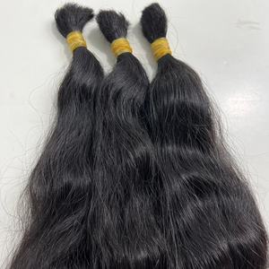 100% Double Drawn Brazilian Virgin Remy Human Hair Extensions Silky Straight Wave Bulk - Product Image 4