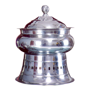 Plats à hacher ronds pour mariage indien, vaisselle en métal personnalisé, meilleures ventes et de haute qualité fait à la main - Product Image 1