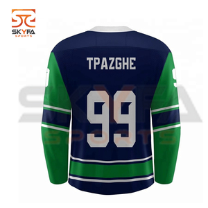 Maillot de Hockey sur glace avec col en v, maillot sur mesure, 100% Polyester, nouvelle collection, offre spéciale - Product Image 2