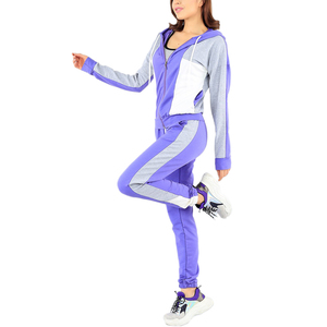 New Wholesale Women's 100% Cotton Sweat Suits Sportswear for Fitness Running Gym - Product Image 1