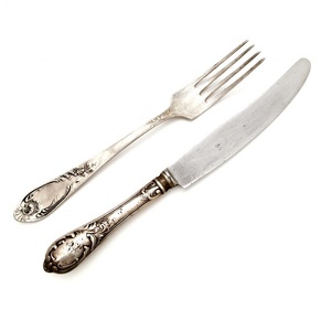 Design moderne Ensemble de couverts en métal Maison Hôtel Restaurant Vaisselle Traiteur Couverts de service Ensembles de couverts Traiteur d'occasion - Product Image 1