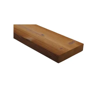 优质实木板材制造商光滑表面坚固耐用的热木材松木铺面26x 117毫米