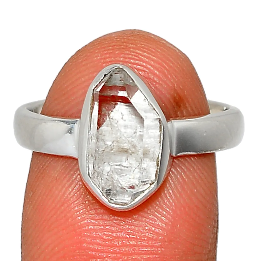 Salt and pepper Diamond, Herkimer Diamond Gemstone Jewelry, Bulk Wholesaler Of Herkimer Quartz Ring