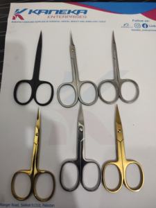 Kaneka Enterprises Gold <b>Nail</b> <b>Scissors</b> Extremely Sharp Beauty <b>Scissors</b> with Custom Logo Manicure & Pedicure <b>Scissor</b> - Product Image 5