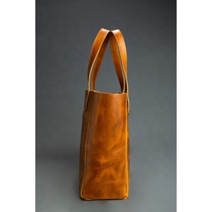 LW Femmes Grand Sac Avec Poches En Cuir Souple À Main Une Épaule Rétro Huile Cire Cuir Grande Capacité 20240 Tote Bag Femmes - Product Image 3