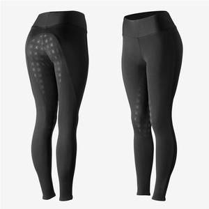Leggings de equitación de spandex/poliéster, antideslizantes, antibacterianos, transpirables, hasta el tobillo, para verano, en todos los colores y tallas. - Product Image 6