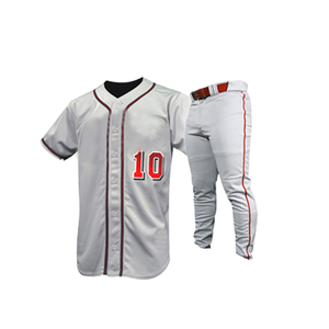 Vente en gros Ensemble d'uniformes de baseball pour hommes Équipement d'entraînement respirant à séchage rapide avec motifs imprimés personnalisés pour les vêtements de baseball et de softball - Product Image 5