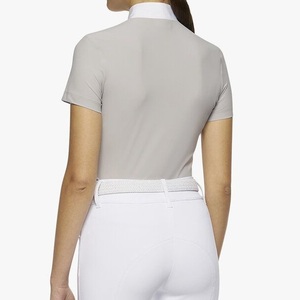 เสื้อนักขี่ม้าเสื้อตัวบนคอตั้งเสื้อเข้ารูปพอดีตัวเสื้อขี่ม้าแบบกำหนดเอง - Product Image 3