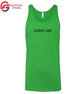 Camiseta sin mangas Bella Canvas para mujer (3480), camiseta sin mangas de algodón púrpura de tres mezclas para hombre, camisetas y tops atléticos para hombre - Product Image 4