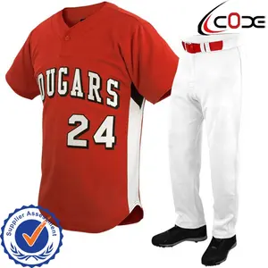 Baseball Shirt Softball Shirt Sublimierte Baseball Uniformen aus 100% Polyester Stoff Zweiteilige Sets Baseball Uniformen