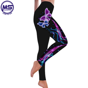 Vente en gros Pantalon serré sans couture de fitness ajusté de couleur unie respirante de qualité supérieure Vêtements de sport personnalisés pour femmes - Product Image 3