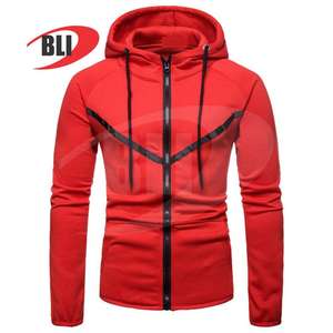 Dernière personnalisation OEM 2025 Logo hommes fermeture éclair casual sweats à capuche haute qualité 100% fermeture éclair coton polaire sweats à capuche hiver porte pour hommes - Product Image 5