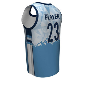 Uniforme de Baloncesto Juvenil Sublimado / Uniforme de Baloncesto de Tela de Poliéster / Uniforme de Baloncesto con Logotipo Impreso Personalizado - Product Image 2