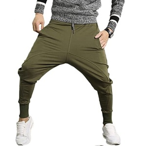 Streetwear <b>Drop</b> <b>Crotch</b> Pants Stylish Heavyweight Cotton <b>Drop</b> <b>Crotch</b> Pants for Men - Product Image 5