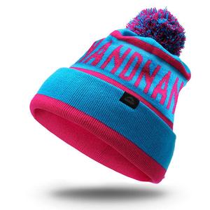 NUEVO DISEÑO 2021 Gorro Holgado de Punto para Mujer - Gorras Coreanas de Acrílico Coloridas con Pompón - Product Image 4