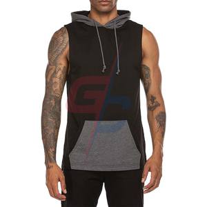 Débardeur décontracté pour hommes, vêtements d'entraînement, musculation, avec sweat à capuche - Product Image 4