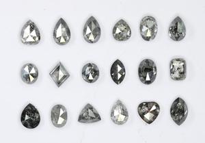 เพชรเกลือและพริกไทยธรรมชาติ 100% จากธรรมชาติ สำหรับเครื่องประดับเพชรหรูหรา เพชรโบราณ - Product Image 2