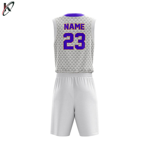 Ensemble de basket-ball réversible personnalisé entièrement sublimé uniforme respirant vêtements de sport d'été pour les grandes tailles - Product Image 5