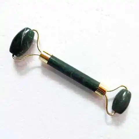 All'ingrosso Gemstone Green Jade Double Head Crystal Massager Tools Roller Crystal Roller Massager Healing Wands