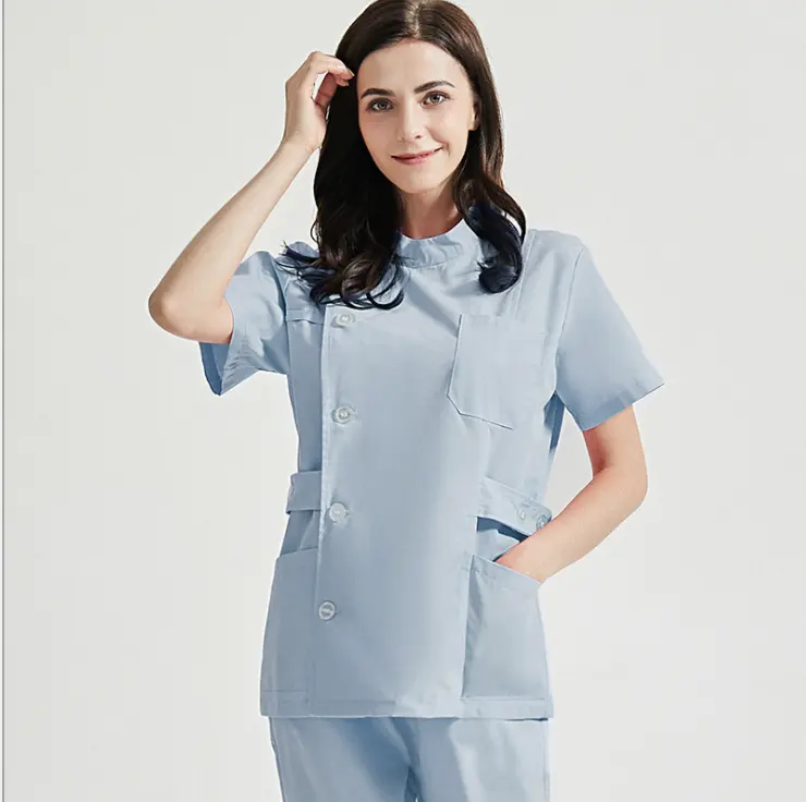2021 hastane tıbbi hasta üniformaları cerrahi fırçalama giyer hemşire üniforma hastane personeli hemşire scrubs