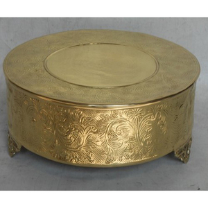 Soporte de servicio de pastel de oro rosa personalizado, servidor de top redondo a bajo precio para decoración de boda, novedad - Product Image 6
